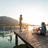 Cykelpaus vid Fuschlsee