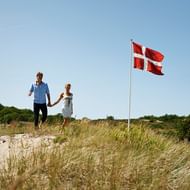 Strandpromenad på Bornholm