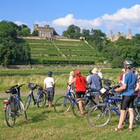 Cykelpaus längs vägen