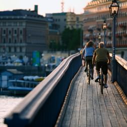 Cyclists in Stockholm