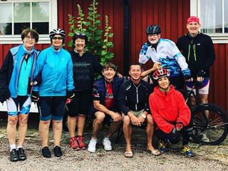 Glada cyklister i Halmstad