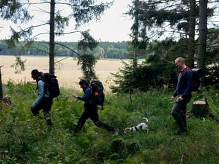 Vandrare på väg mot Sigtuna