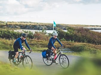 Radfahrer unterwegs am Kattegattleden