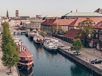 Panorama view over Copenhagen