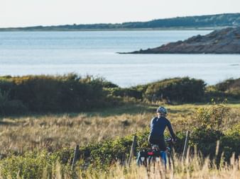 Cykling med havsutsikt