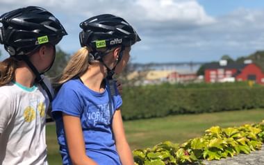 Cykelpaus längs vägen