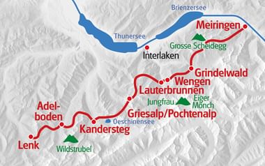 Karta Bärentrek vandringsresa Karta Bärentrek vandringsresa