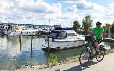 Cyklist i Djursholm