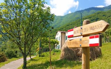 Skyltning Alta Via Tabacco