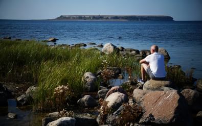 Sea view along the bike route