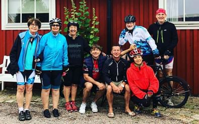 Glada cyklister i Halmstad