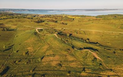 Underbara vyer längs vandringsrutten
