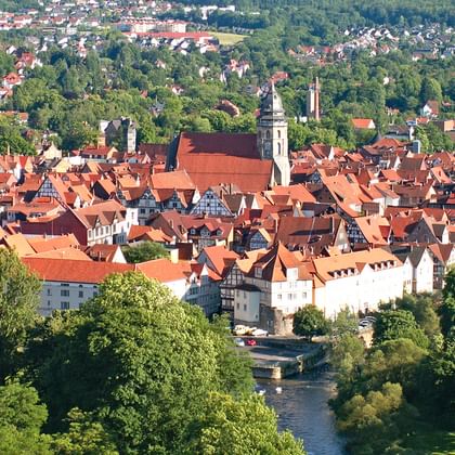 Panorama över Hann. Münden