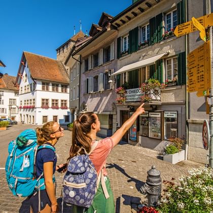Skyltning längs Juraleden