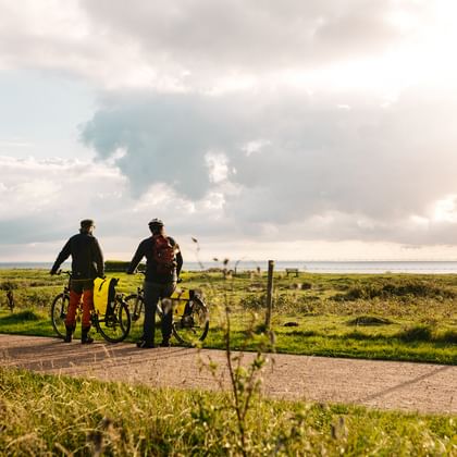 Bike pause along Kattegat route