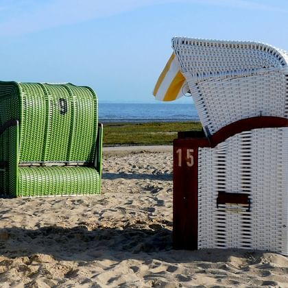 Strandkorgar i Dangast