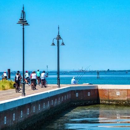Cykelväg längs havet