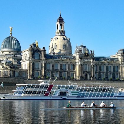 Elbe floden i Dresden