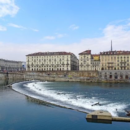 Turin med floden Po