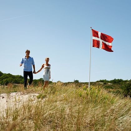 Strandpromenad på Bornholm