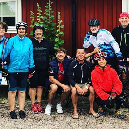 Glada cyklister i Halmstad