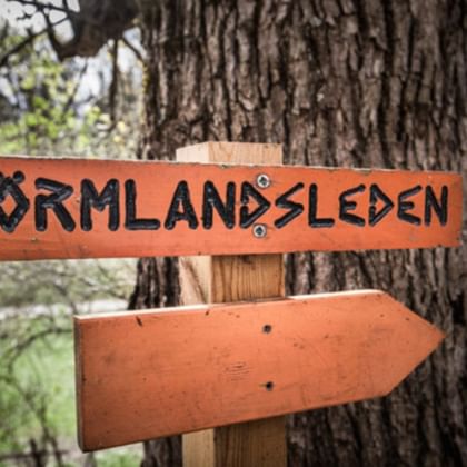Offizielle Sörmlandsleden-Ausschilderung