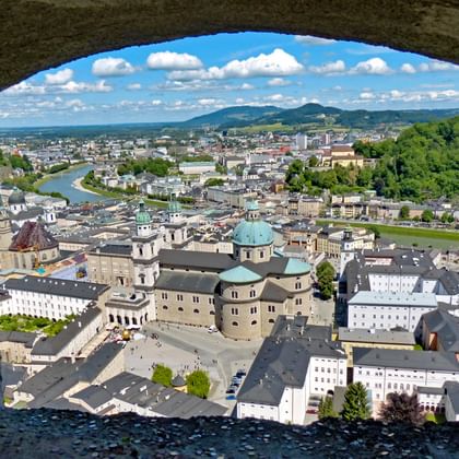 Utsikt över Salzburg