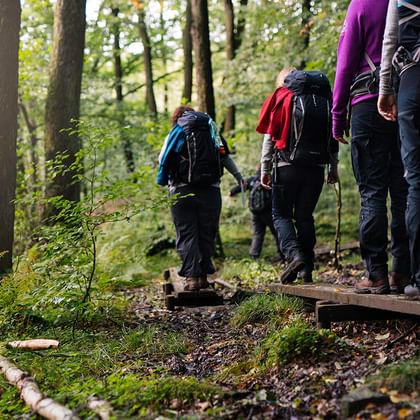 Hikers along Sörmlandsleden