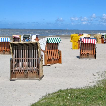 Strandkorgar i Ostfriesland