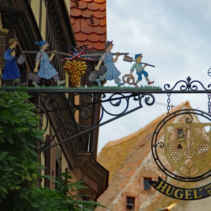 Skyltning i Riquewihr