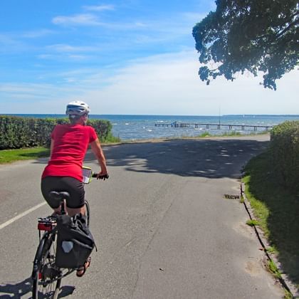 Radfahrer in Nordseeland