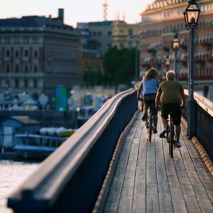 Cyklister i Stockholm