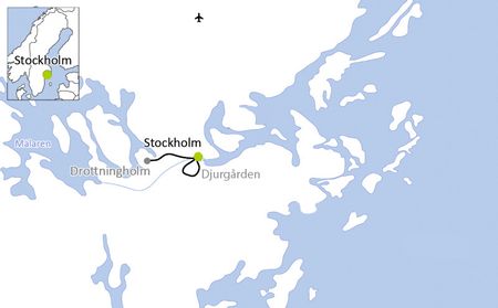 Karte Stockholm Weekendtrip per Fahrrad