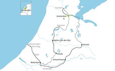 Karta Sydholland båtcykling