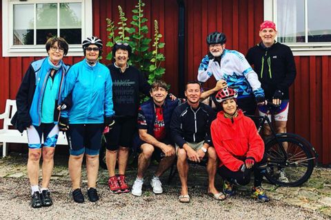 Glada cyklister i Halmstad