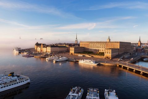 Das königliche Schloss in Stockholm