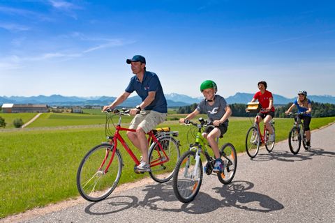 Cykelresa med barn runt Salzburg