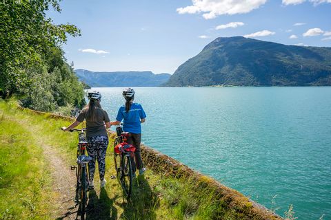 Bikers on the island of Funen