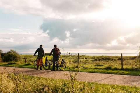 Bike pause along Kattegat route