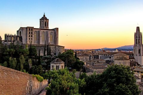 Solnedgång i Girona