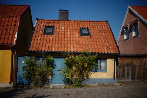Alte, niedlliche Häuser in Visby