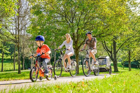 Cykla med barn i Alsace