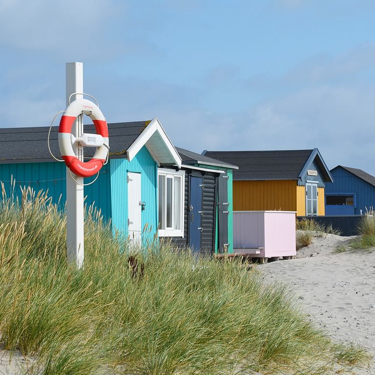 Stugor vid strand