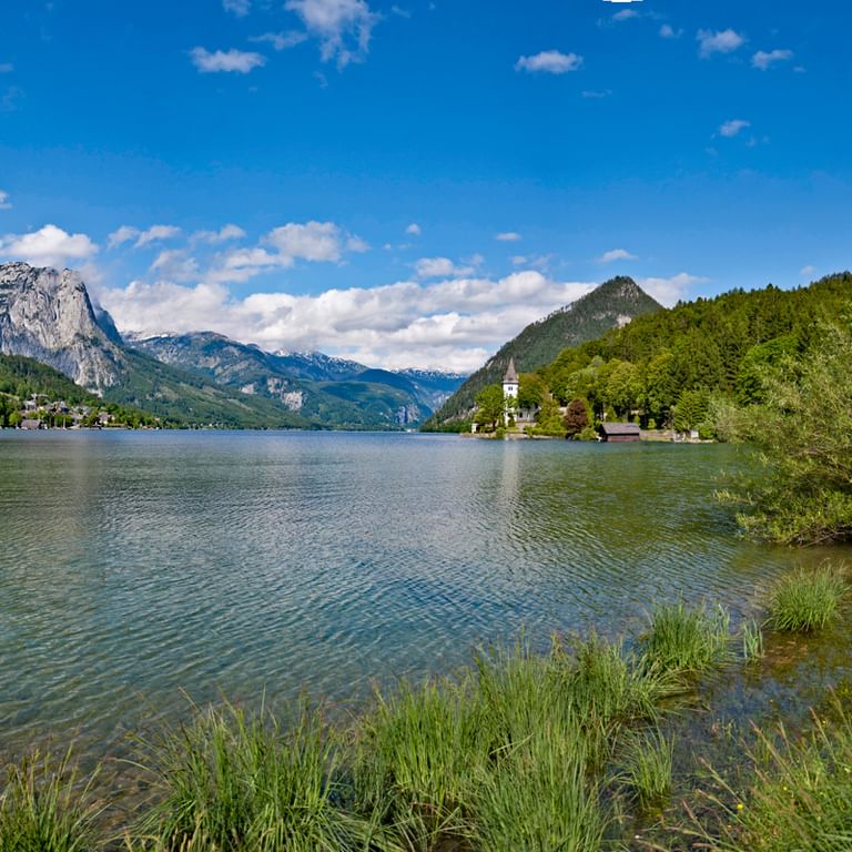 Trekking utan bagage vid Grundlsee
